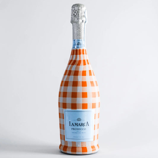Beau Bottles Orange & White Gingham - La Marca Edition