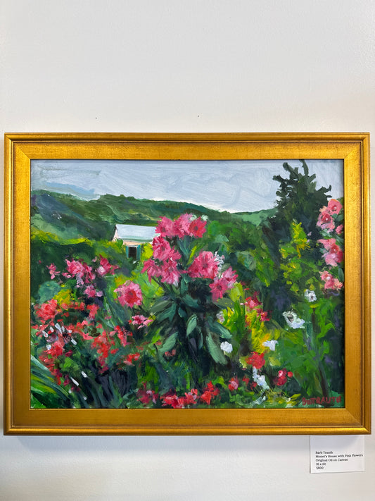 Monet’s House with Pink Flowers