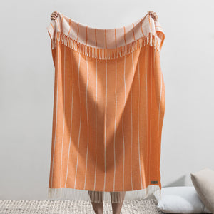 Fiji Stripe Throw - Papaya