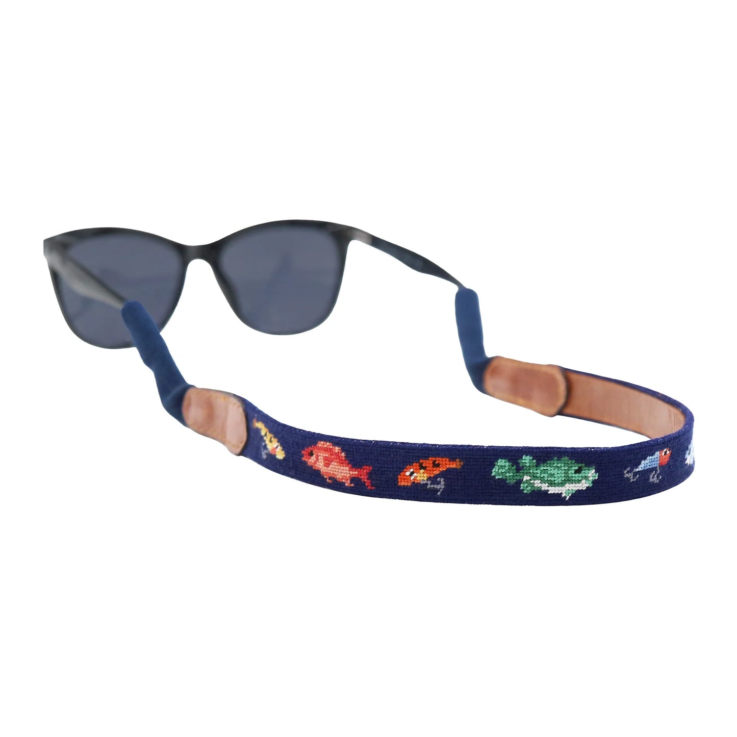 Fish and Tackle Sunglass Strap (Dark Navy)