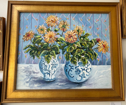 Potted Dahlias