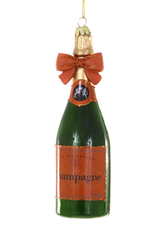 CHAMPAGNE WITH BOW ORNAMENT - ORANGE