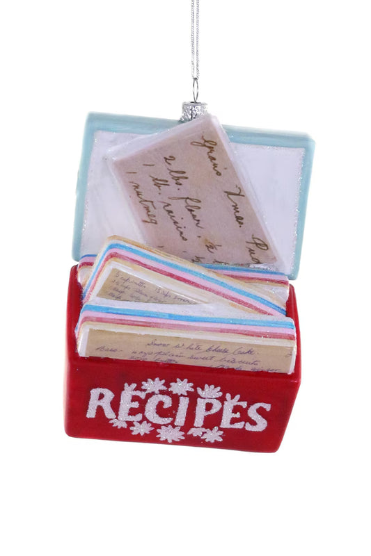 FAVORITE RECIPES ORNAMENT - RED