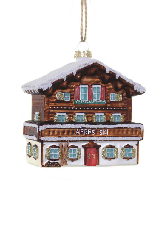 SKI CHALET ORNAMENT