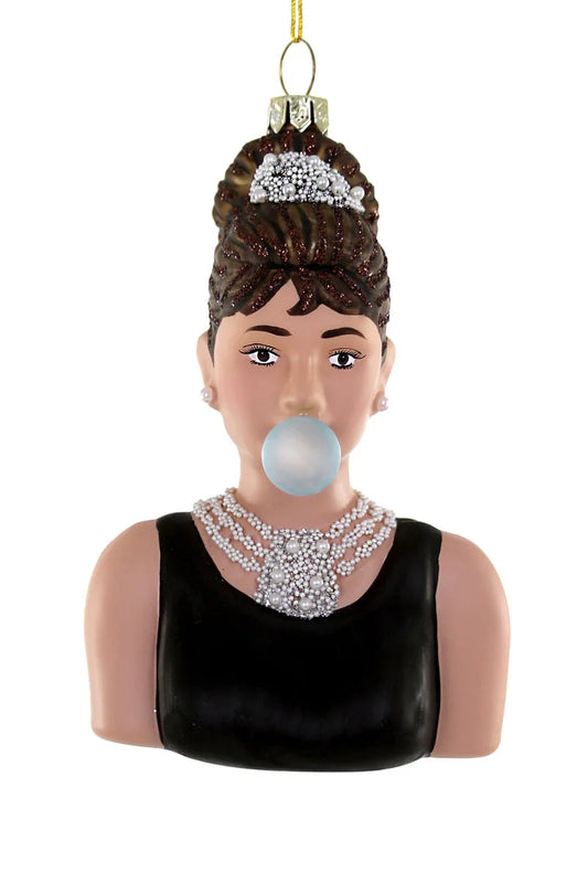 Audrey Blowing Bubbles Ornament