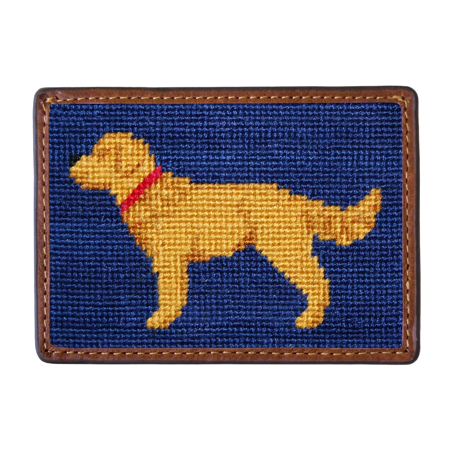 Golden Retriever Card Wallet (Classic Navy)