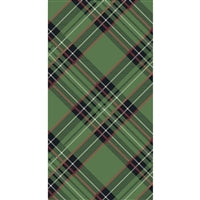 Green Plaid Guest/Dinner Napkins/PK 16