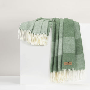 Hampton Plaid Throw - Olive