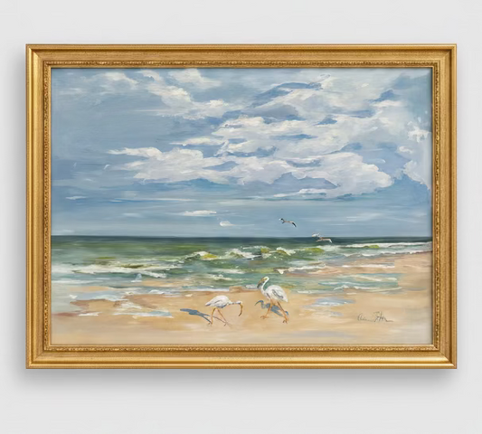 Egrets on the Beach