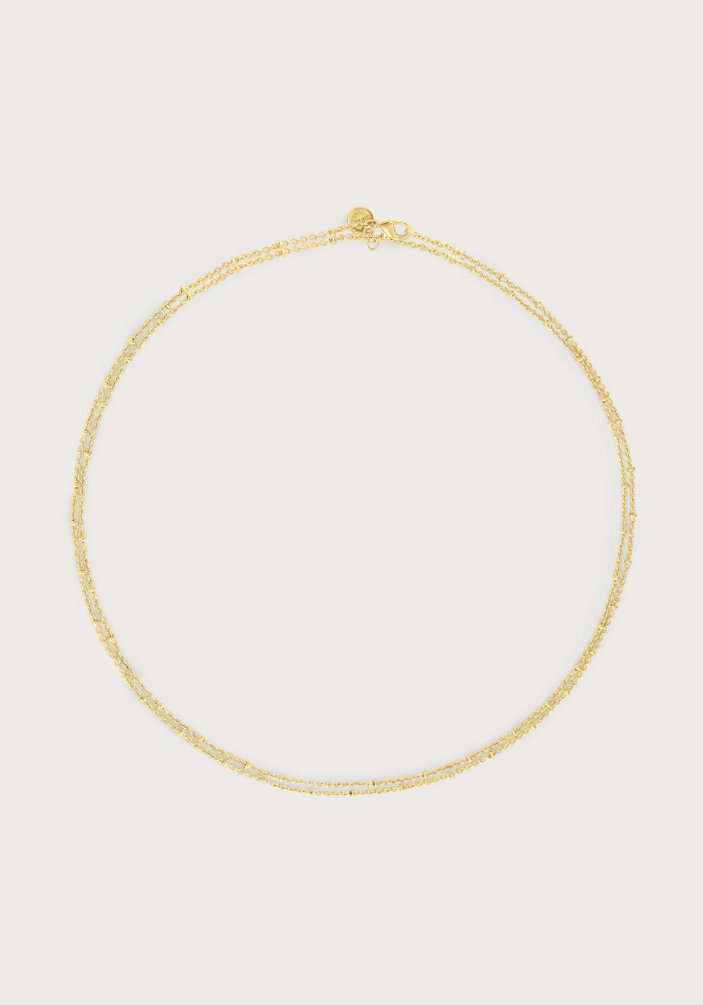 Molten Double Chain Necklace, Gold