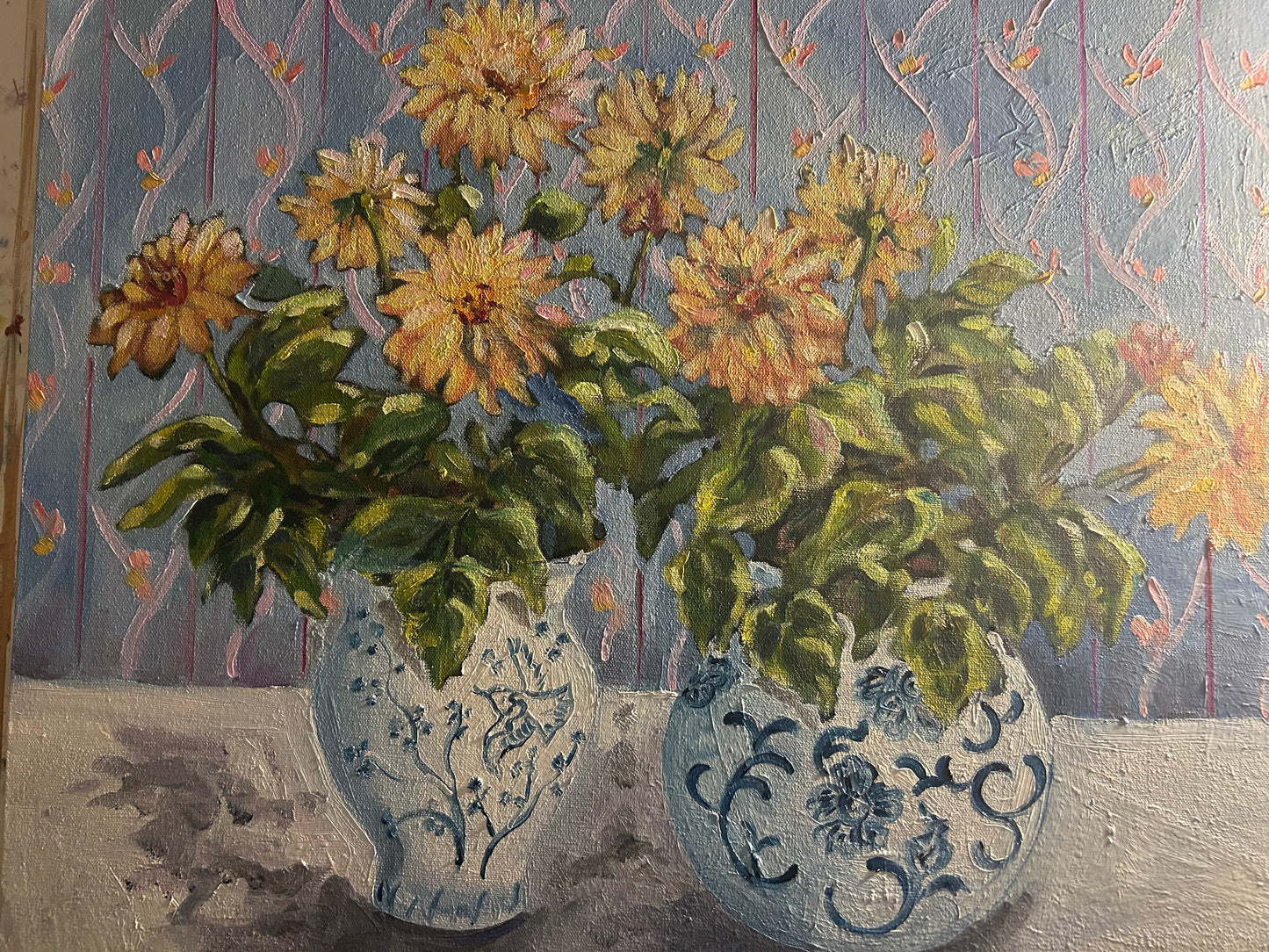 Potted Dahlias
