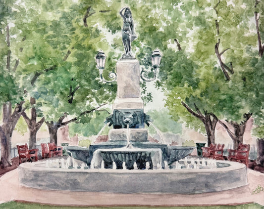 Hyde Park Square Print