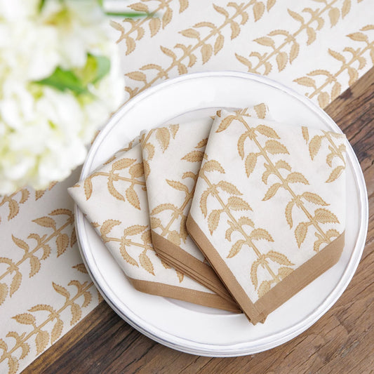 India Hicks Home Climbing Nettle Sand Napkins | Set of 4