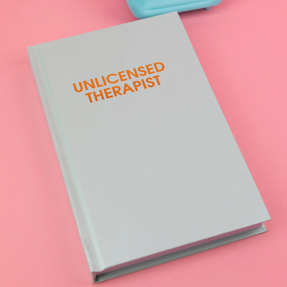 Unlicensed Therapist | Hardcover Daily Journal | Hystar Aqua