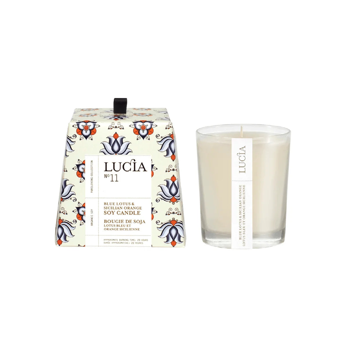 LUCIA N°11 Blue Lotus & Sicilian Orange Soy Candle | 50 Hours