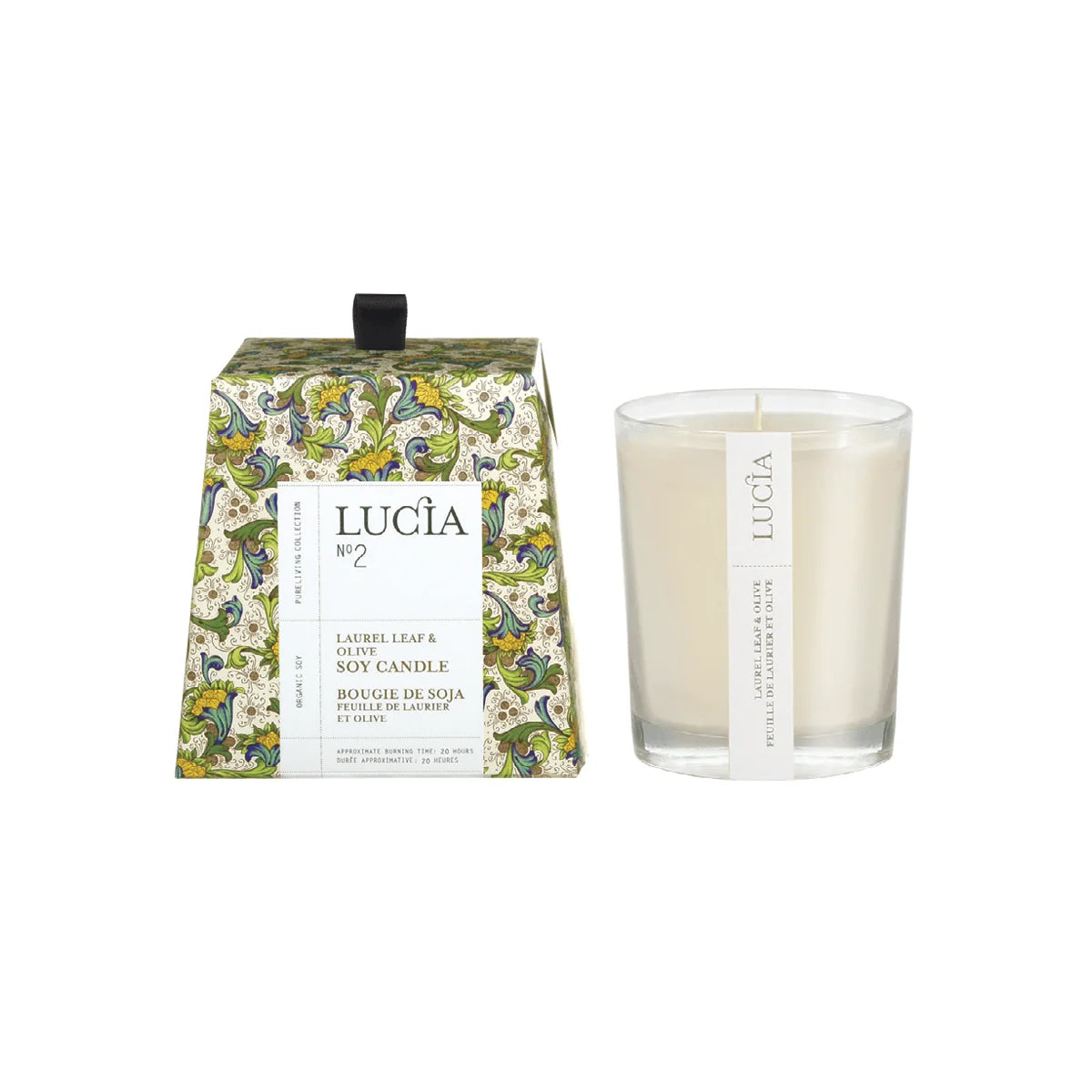 LUCIA N°2 Laurel Leaf & Olive Soy Candle | 20 Hours