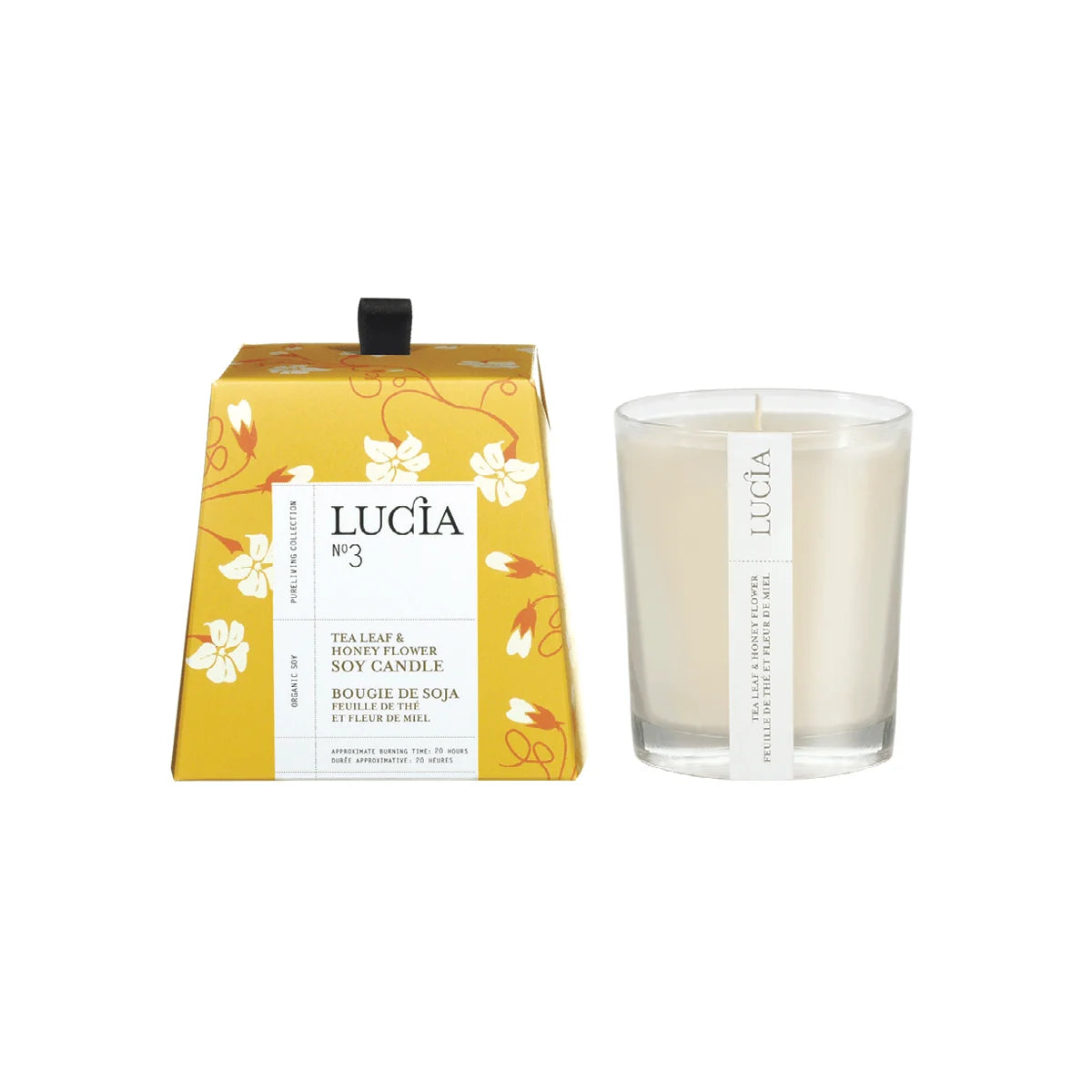 LUCIA N°3 Tea Leaf & Honey Flower Soy Candle | 50 Hours