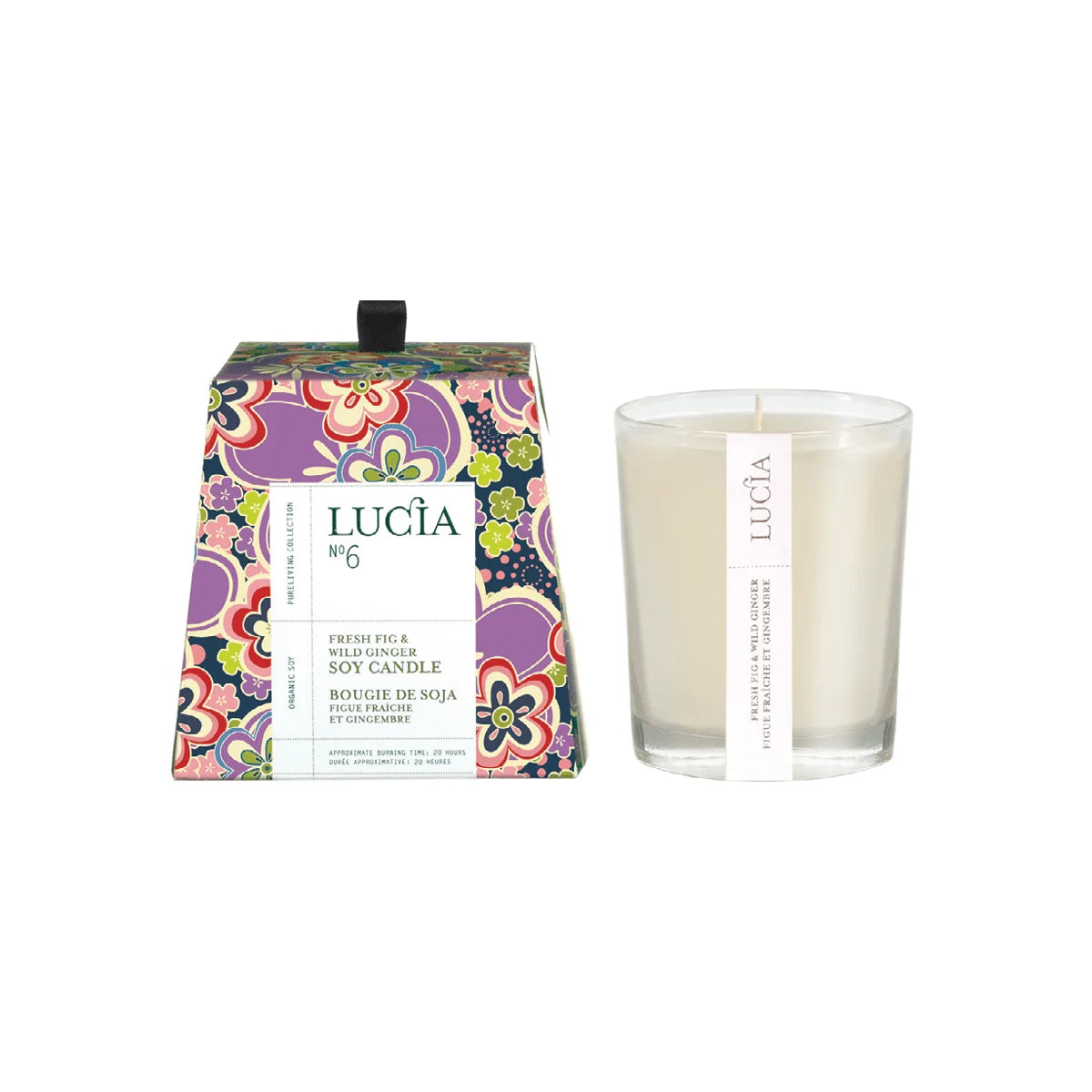 LUCIA N°6 Fresh Fig & Wild Ginger Soy Candle | 50 Hours