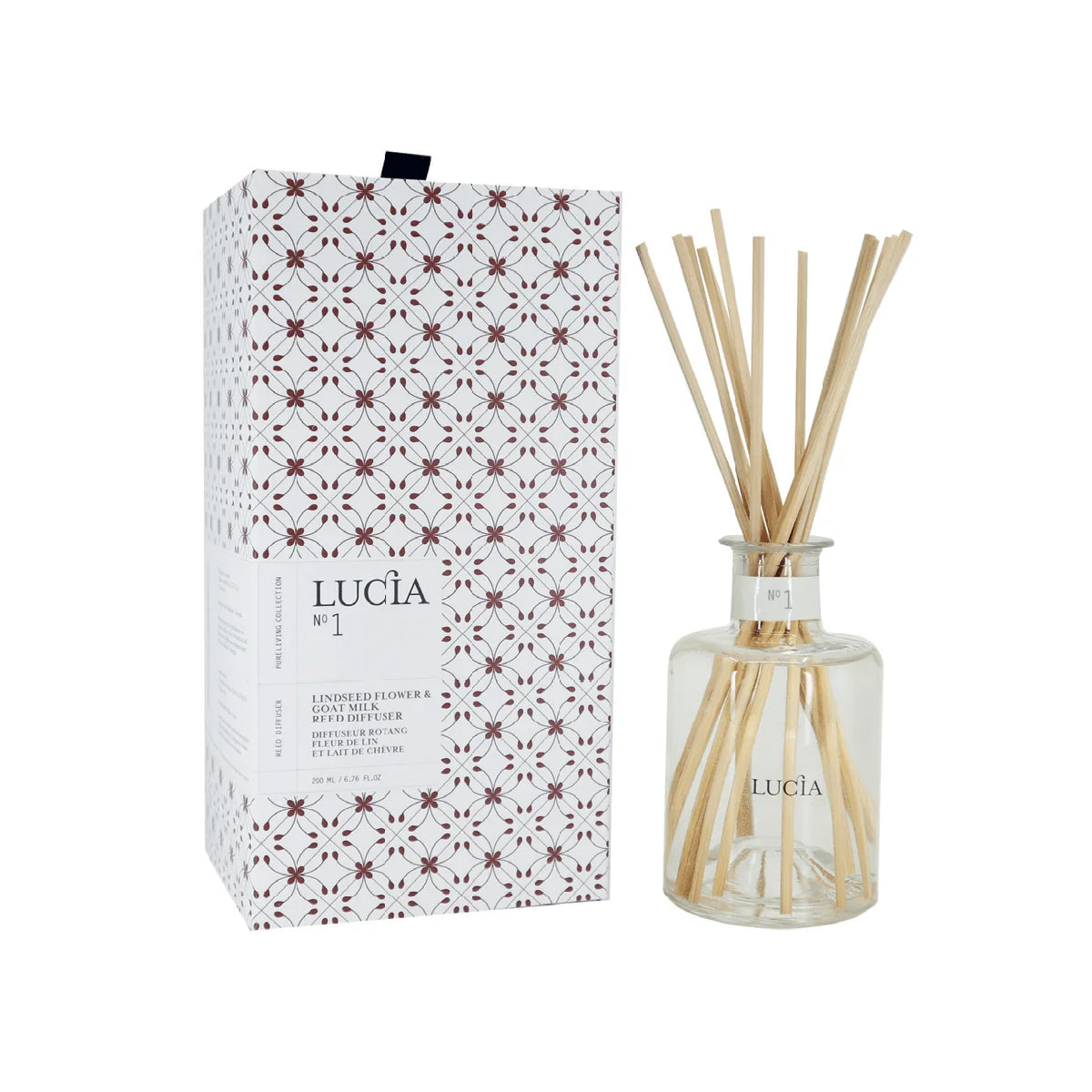 LUCIA N°1 Linseed Flower & Goat Milk Reed Diffuser