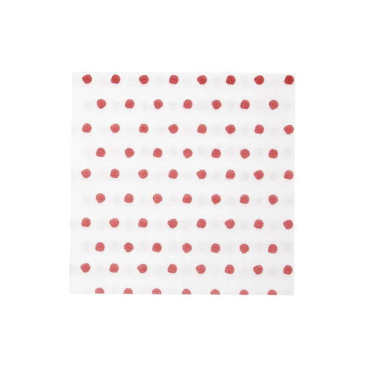 Papersoft Dinner Napkins - Dot Red (Pack of 20)