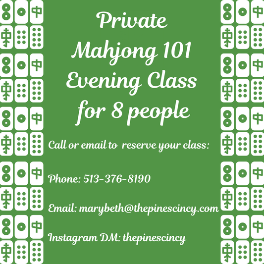 Private Mahjong 101 Class and Evening of Shopping for 8