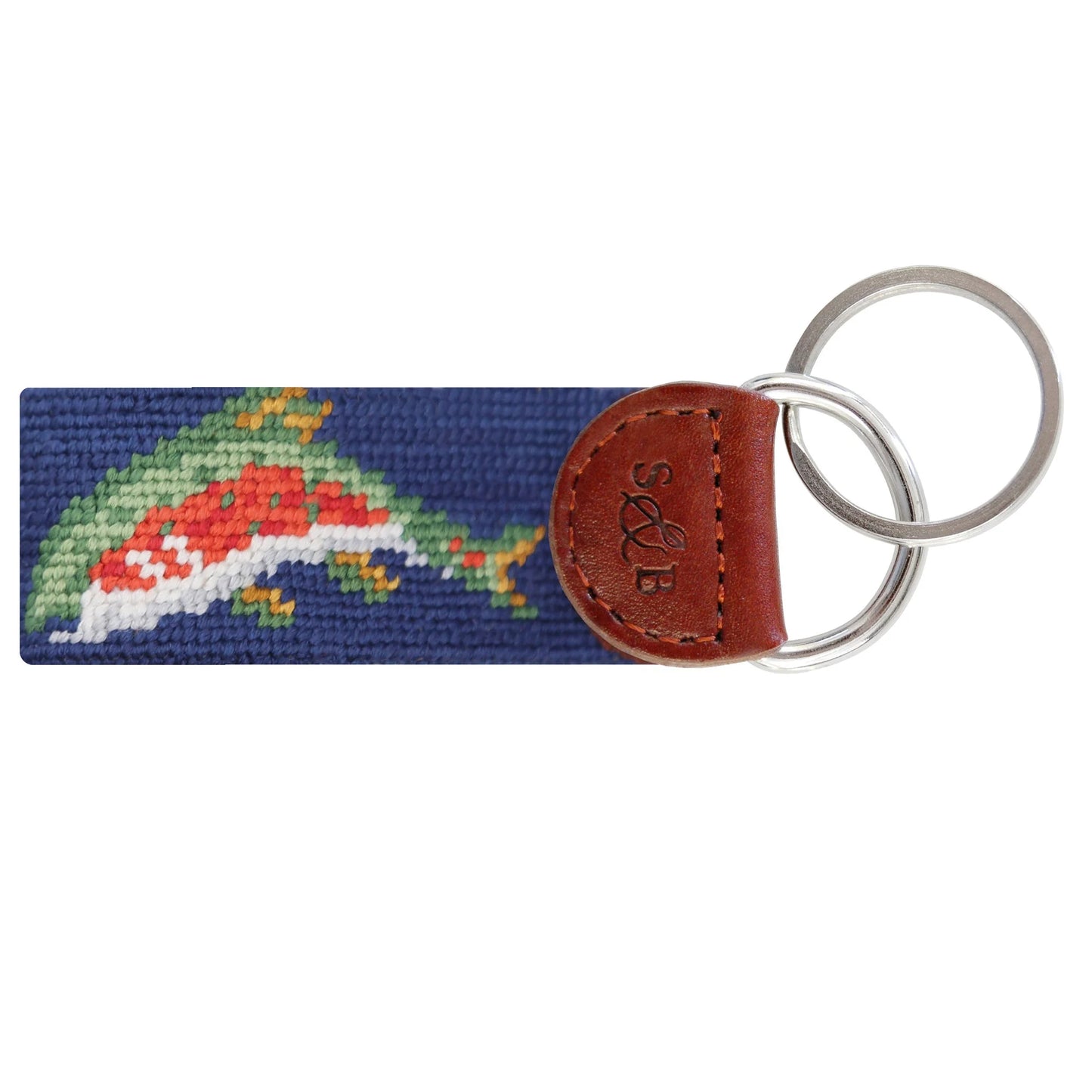 Rainbow Trout Key Fob (Classic Navy)