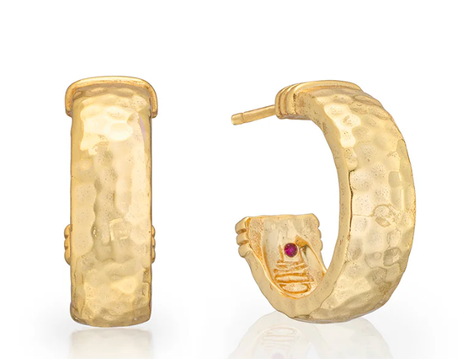 Cleopatra Classic Small Hoop Earrings - Gold