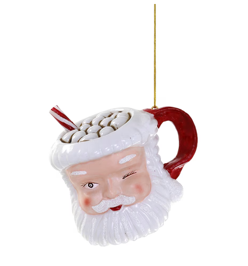 Vintage Santa Mug Ornament