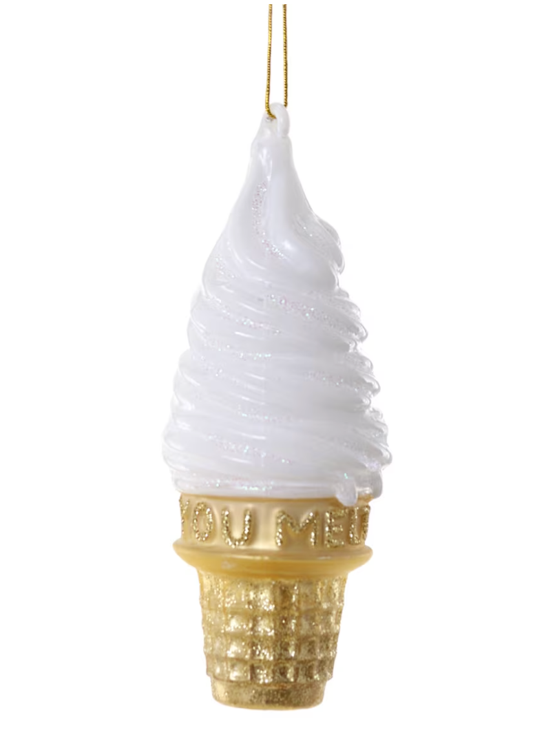 Vanilla Soft Serve Ornament