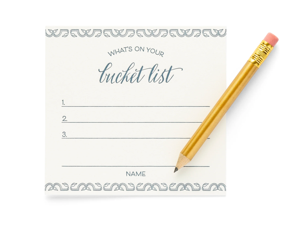 Bucket List Place Cards