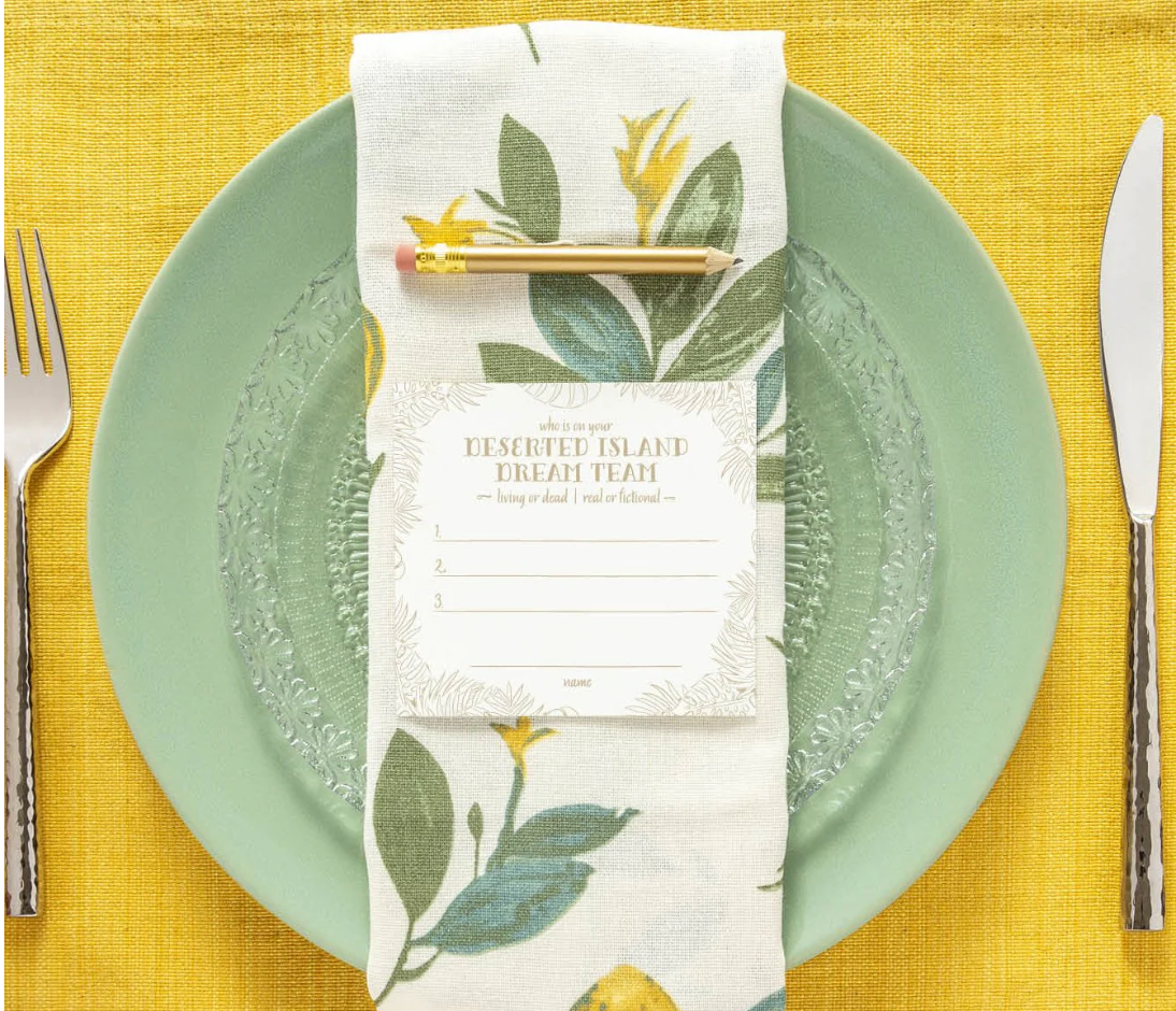 Deserted Island Place Cards