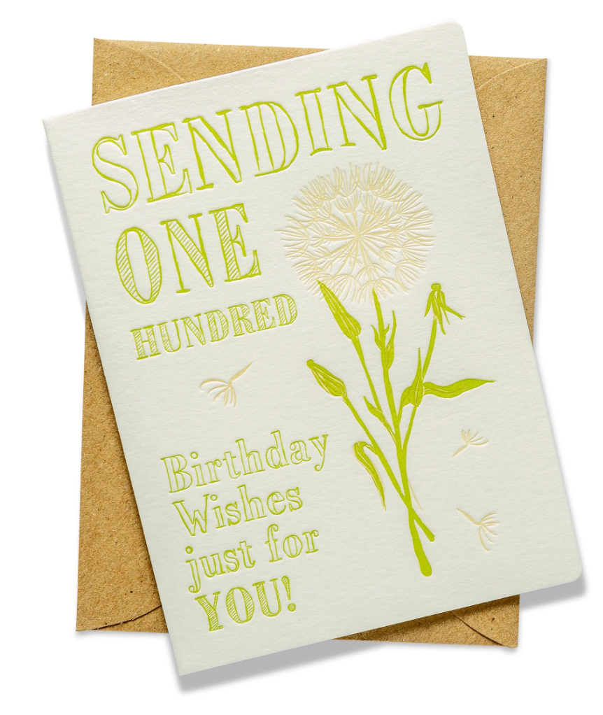 Dandelion Birthday Greeting Card