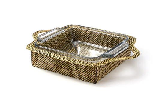 Square 8.5" Basket with 2 QT Anchor Baking Dish