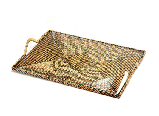 Rectangular Tray, Medium with Glass