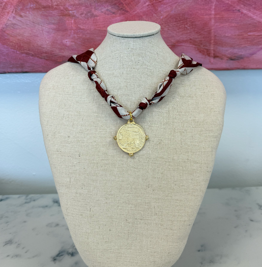 Great alexander scarf necklace (diamond print)