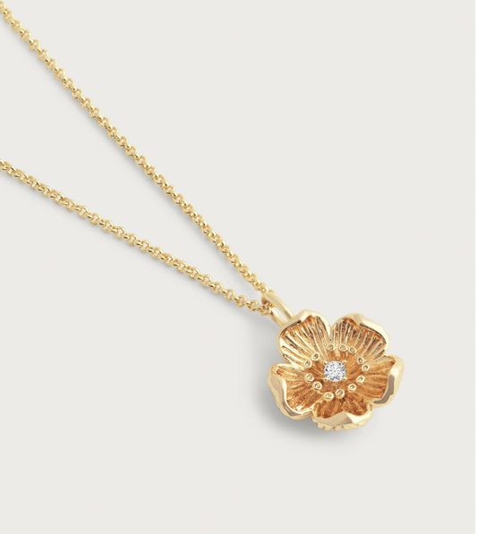 Wildflowers Gold Pendant Necklace