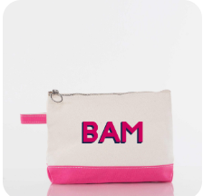 Canvas Tile Bag/Pouch BAM Hot Pink