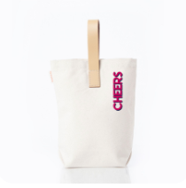 Cheers Leather Grip Wine Carrier