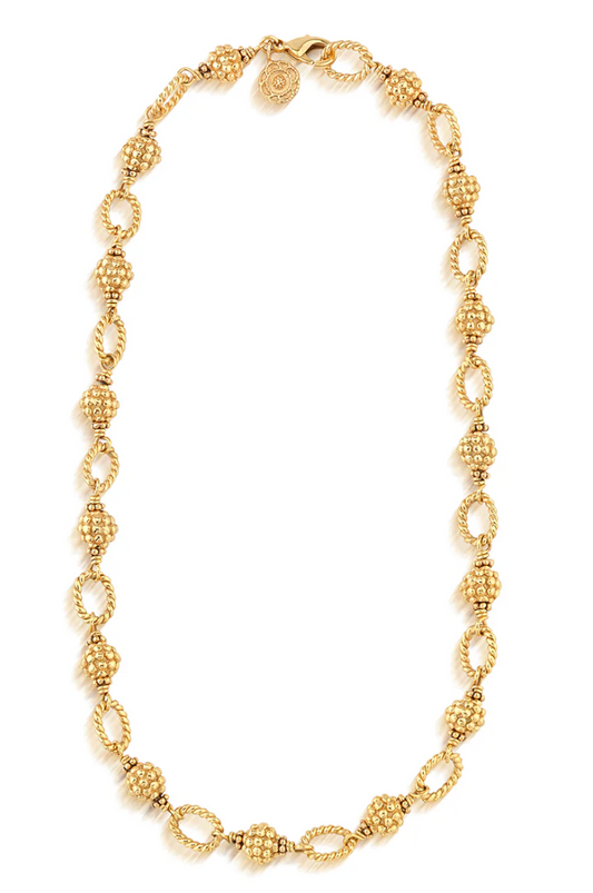 Berry & Bead Chain, 18" - Gold