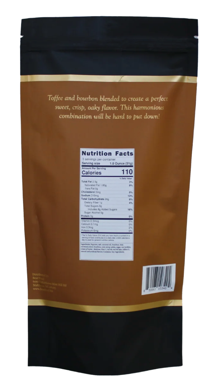 Bourbon Truffle Popcorn - 5.5oz Large Pouch