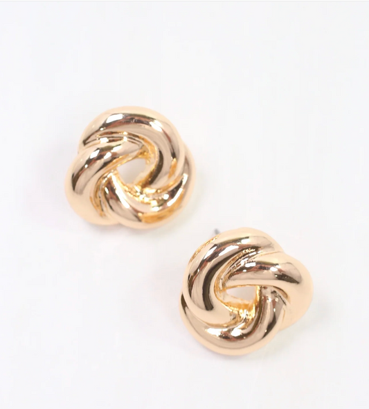 Open Knot Stud Earrings