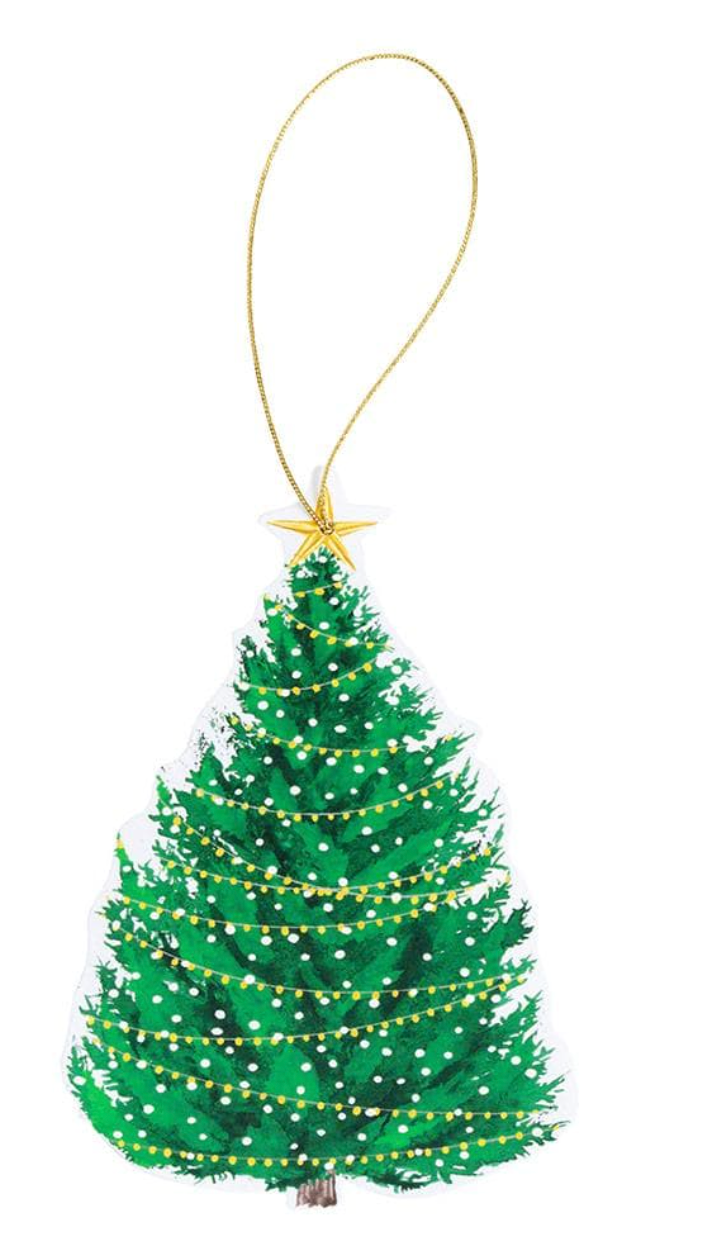 Christmas Tree with Lights Gift Tags - 4 Per Package