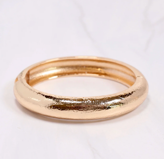 Shiny Gold Metal Bracelet