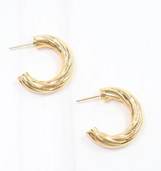 Twisted Hoop Earring