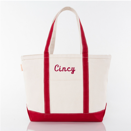 Classic Boat Tote, Cincy - Red