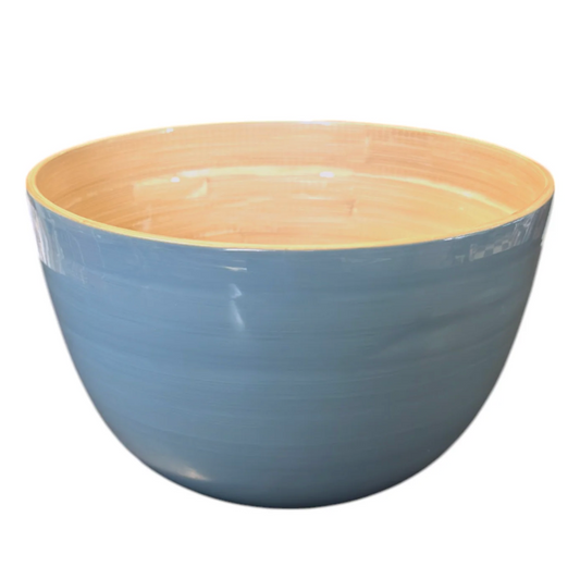 Bamboo Mixing Bowl, Dove Blue