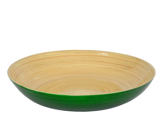 Bamboo Fruit Bowl, Dark Green