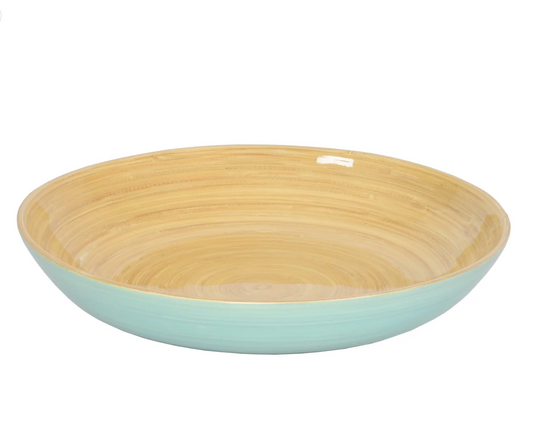 Bamboo Fruit Bowl, Ice Blue