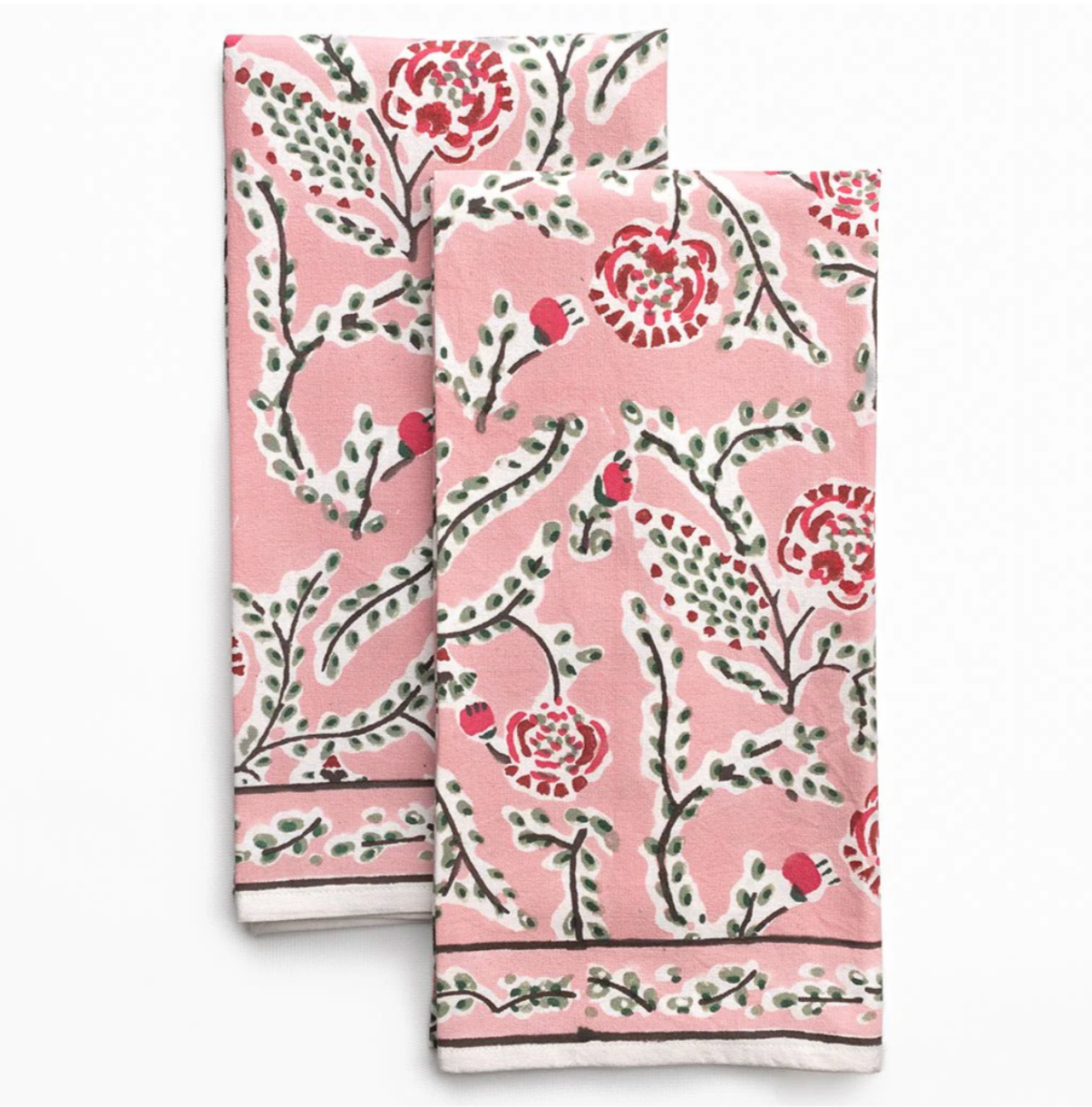 Climbing Dahlia Rose Tea Towel
