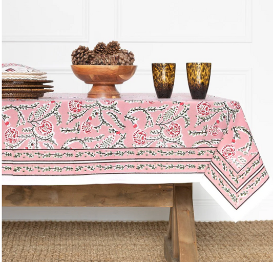 Climbing Dahlia Rose Tablecloth | 55x55